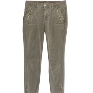 J Brand Vin Armadillo army green Zippered Ankle